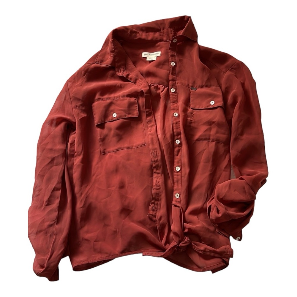 OBEY Propaganda burnt orange blouse
